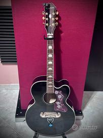 Chitarra Acustica Epiphone J-200 EC Studio Black