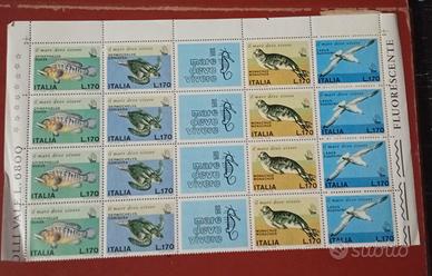 Francobolli il mare deve vivere 1978