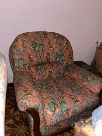 Coppia di poltrone classiche 2 pezzi