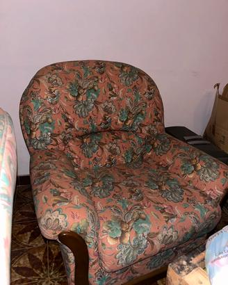 Coppia di poltrone classiche 2 pezzi