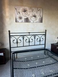 Letto in ferro battuto + rete