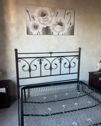 Letto in ferro battuto + rete