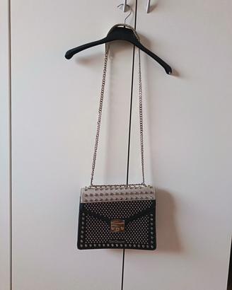 Borsa nera con borchie Giò Cellini