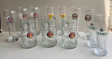 12 bicchieri da birra da collezione