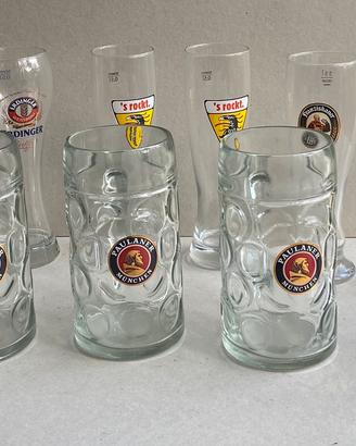 12 bicchieri da birra da collezione