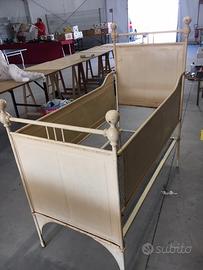 Letto bimbo in ferro smaltato Anni 50/60