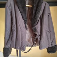 Piumino donna marrone scuro