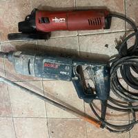 LOTTO SMERIGLIATRICE ANG.HILTI + MISCELATORE BOSCH