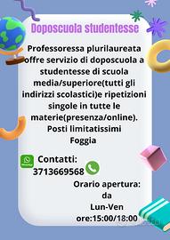 Doposcuola - ripetizioni Foggia - Esame maturità