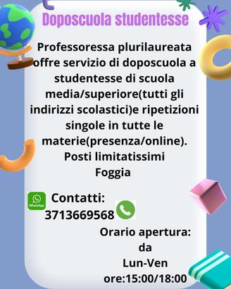Doposcuola - ripetizioni Foggia - Esame maturità