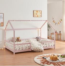 Letto singolo a forma casetta per cameretta