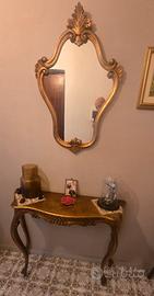 consolle con specchio