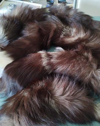collo e polsini di visone 
