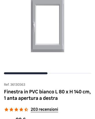 Due finestre oscillo battenti h140x80 DX
