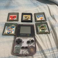 Game boy color atomic purple + 5 giochi