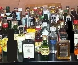 Bottiglie alcolici MIGNON da collezione