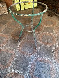 Pide x tavolo in ferro battuto