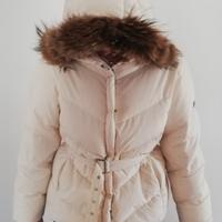 piumino con cappuccio tg xl color panna