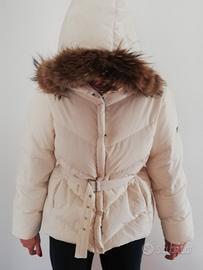 piumino con cappuccio tg xl color panna