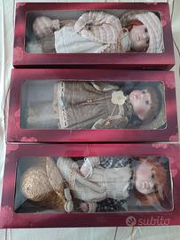 Set di 3 Bambole da collezione 