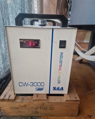 chiller refrigerante per macchinari laser