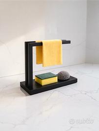 Organizzatore da lavello spugne, nero, stampato 3D