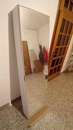 Scarpiera con anta specchio