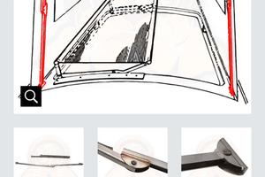 VW T2 Sostegni in acciaio inox per tetto