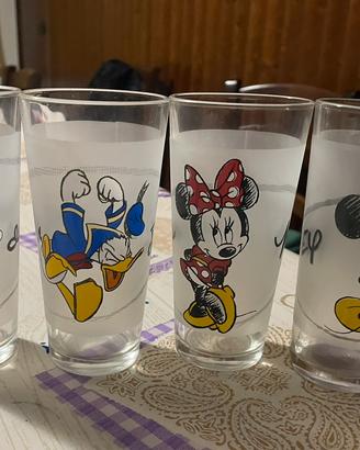 Set 4 bicchieri da collezione in vetro satinato