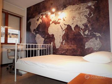 Stanza singola, letto matrimoniale