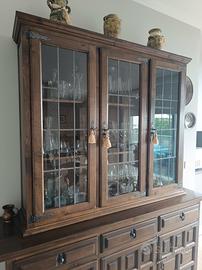 Credenza legno massello base+alzata