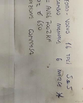 CAMBIO MANUALE 6M FORD VOLVO 1.6 TDCI S&S