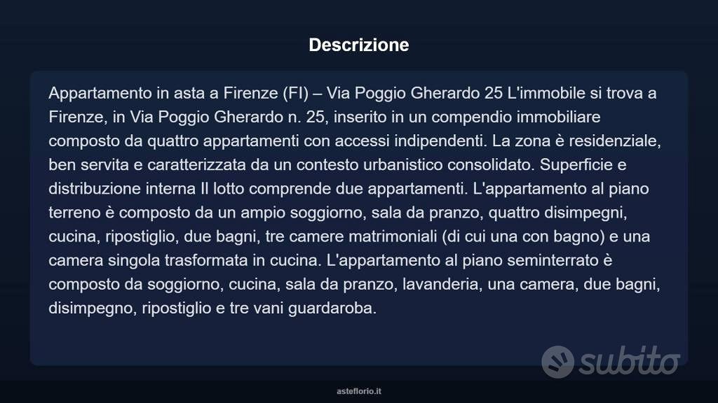Appartamento – Firenze, Poggio Gherardo - Vista 3