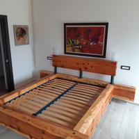 letto matrimoniale in legno