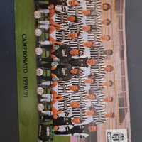 Cartolina juventus 1990/91 vialli calendari