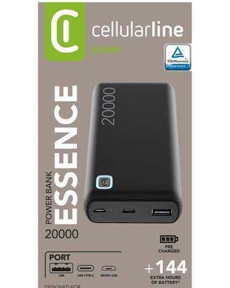 Power Bank  Essence Cellularline 20000 Mah
