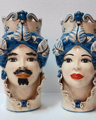 Teste di Moro di Caltagirone h32 cm