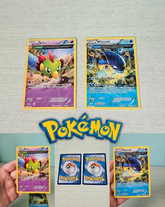 Natu 28/108 e Whiscash 41/160 Pokémon italiane