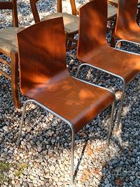 sedie design Calligaris  legno metallo