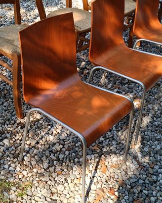 sedie design Calligaris  legno metallo