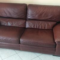 Divano letto in cuoio 3 posti 