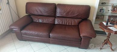 Divano letto in cuoio 3 posti 