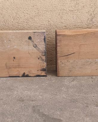 2 pezzi legno grezzo