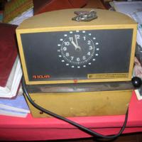 Orologio timbra cartellini SOLARI anni 50 da revis