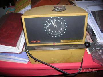 Orologio timbra cartellini SOLARI anni 50 da revis