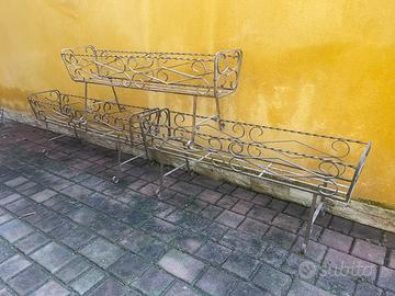 Portavasi in ferro battuto