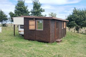 Roulotte con pre-ingresso coibentato