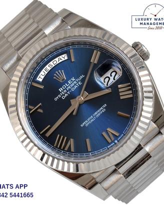 ROLEX  Day-Date 40MM 228239 blue soleil Full Set