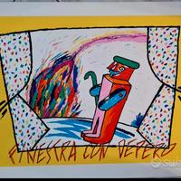 Donzelli Bruno serigrafia quadro 