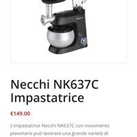 Impastatrice planetaria Necchi 